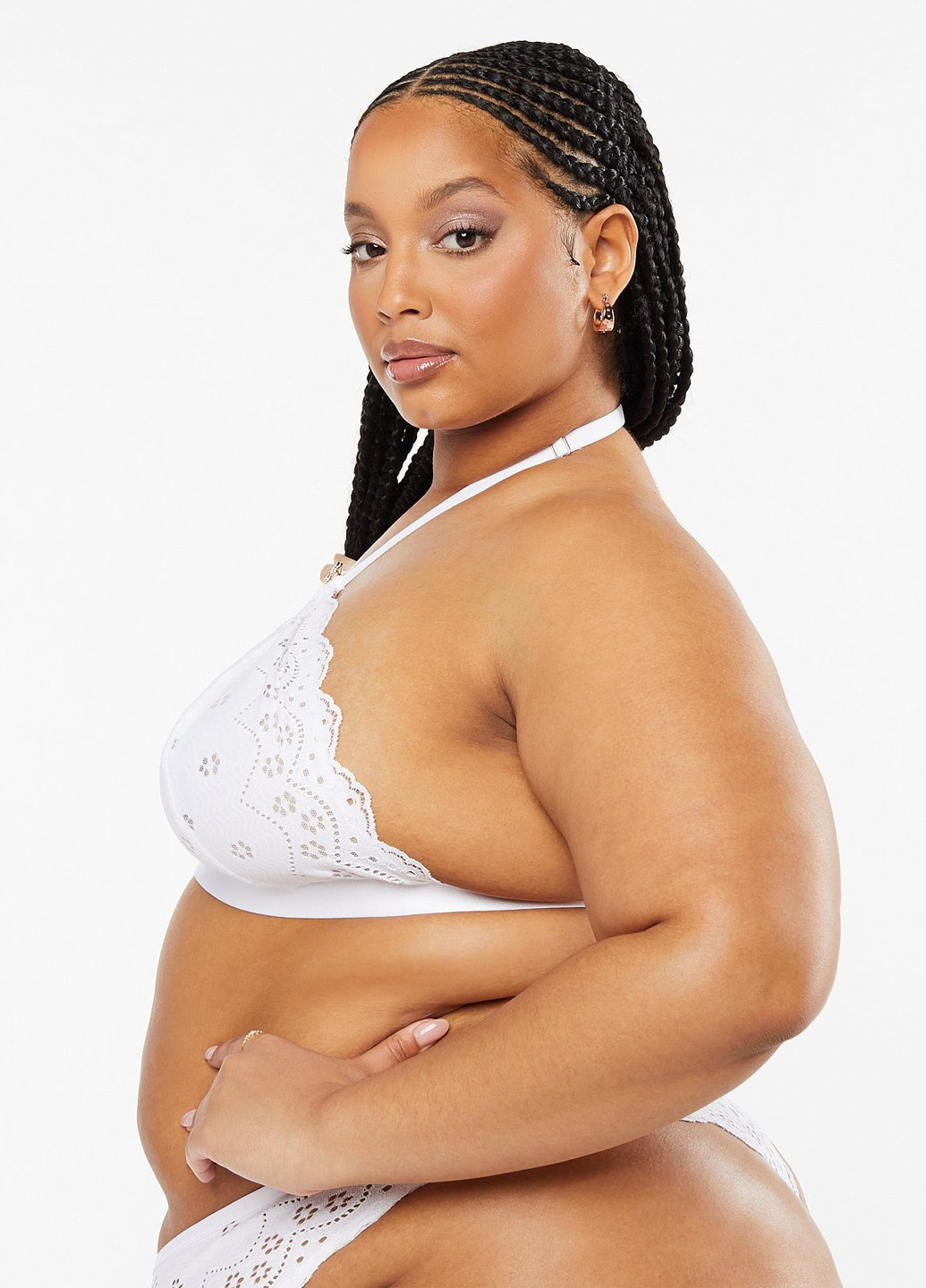 Белый бюстгальтер Savage X Fenty без косточек полиамид