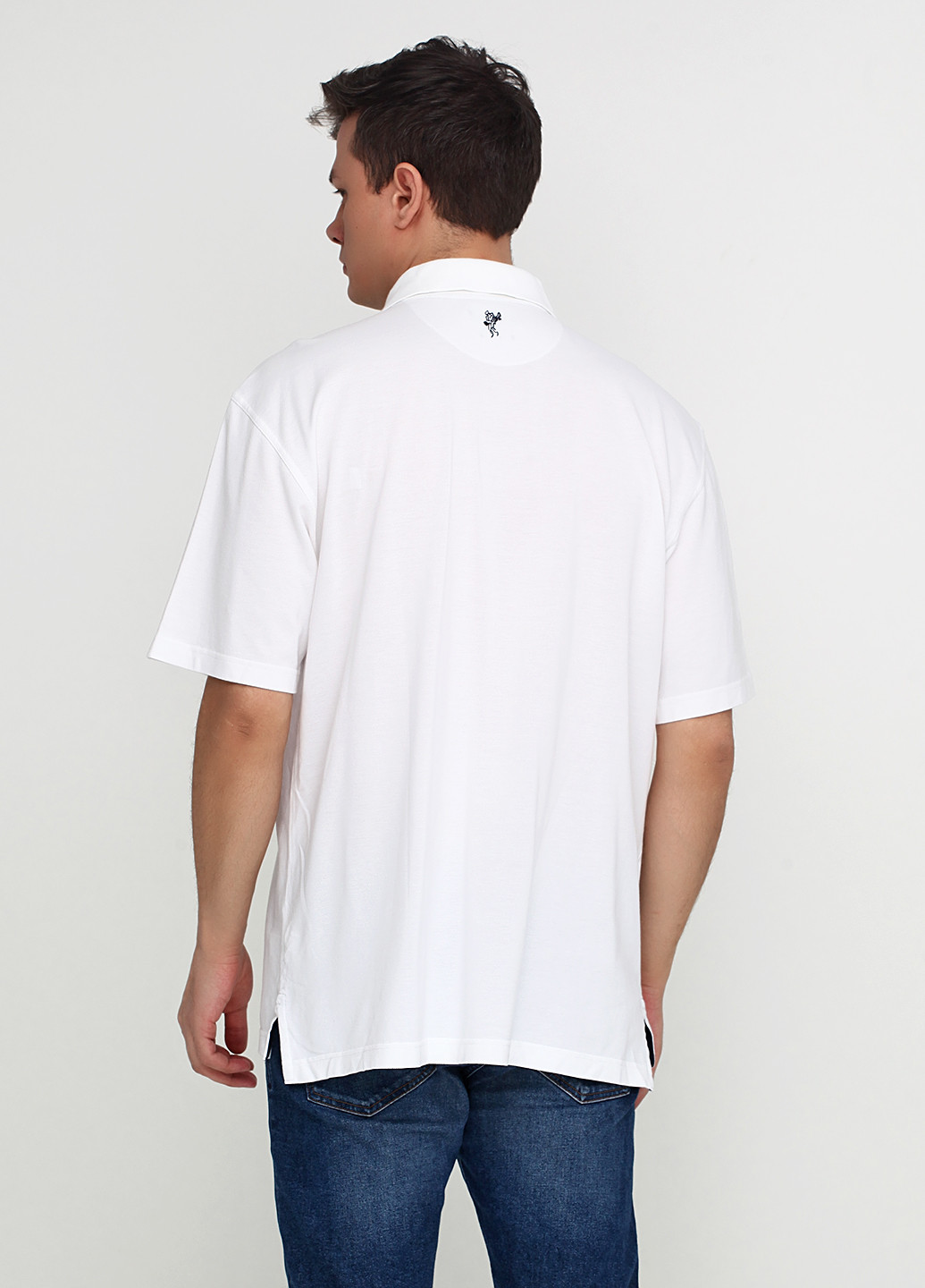 Белая футболка-поло для мужчин Ashworth однотонная