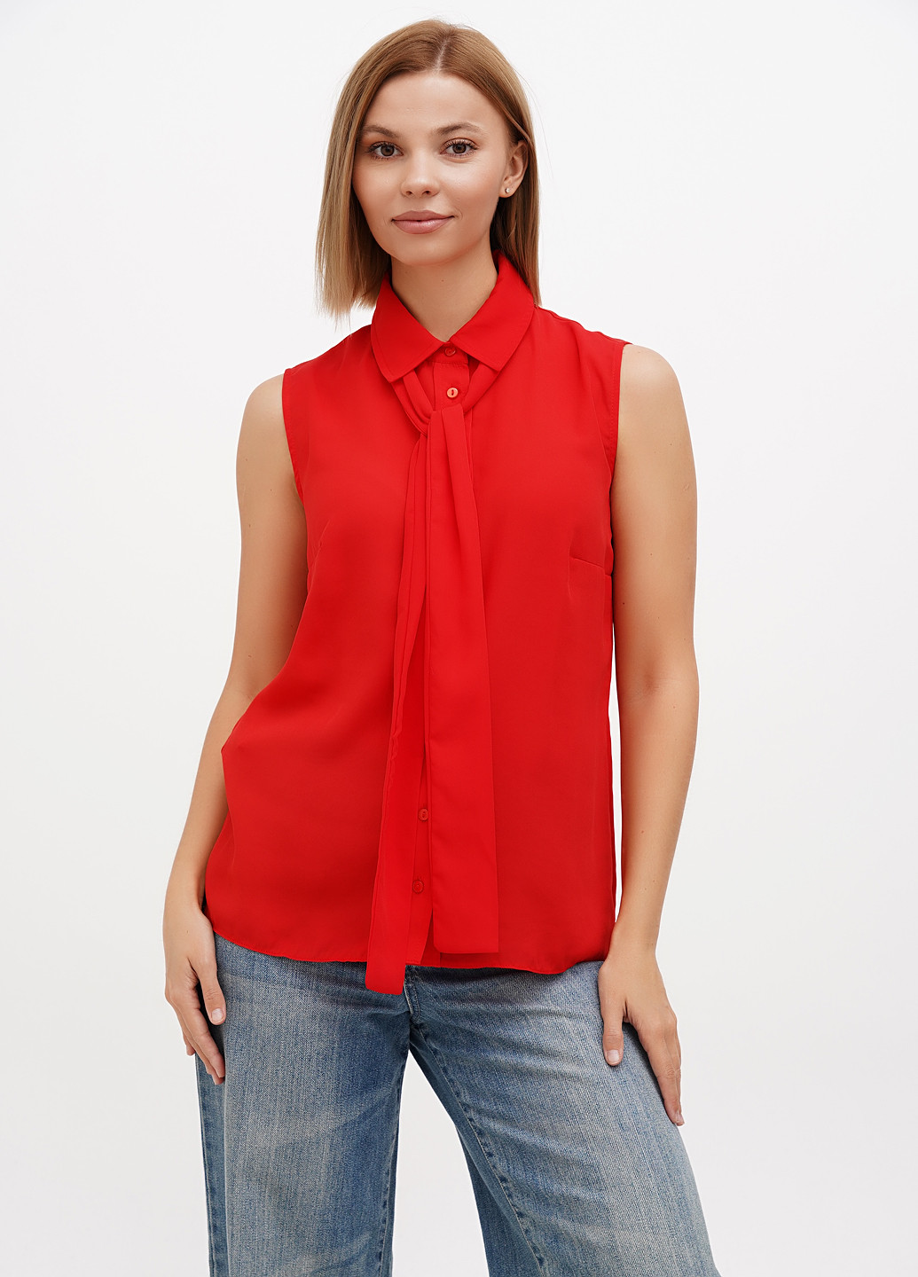 Красная блуза Sassofono Club