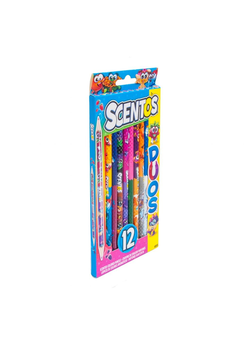 Олівці кольорові Подвійні веселощі 12 шт (49115) Scentos (254065983)