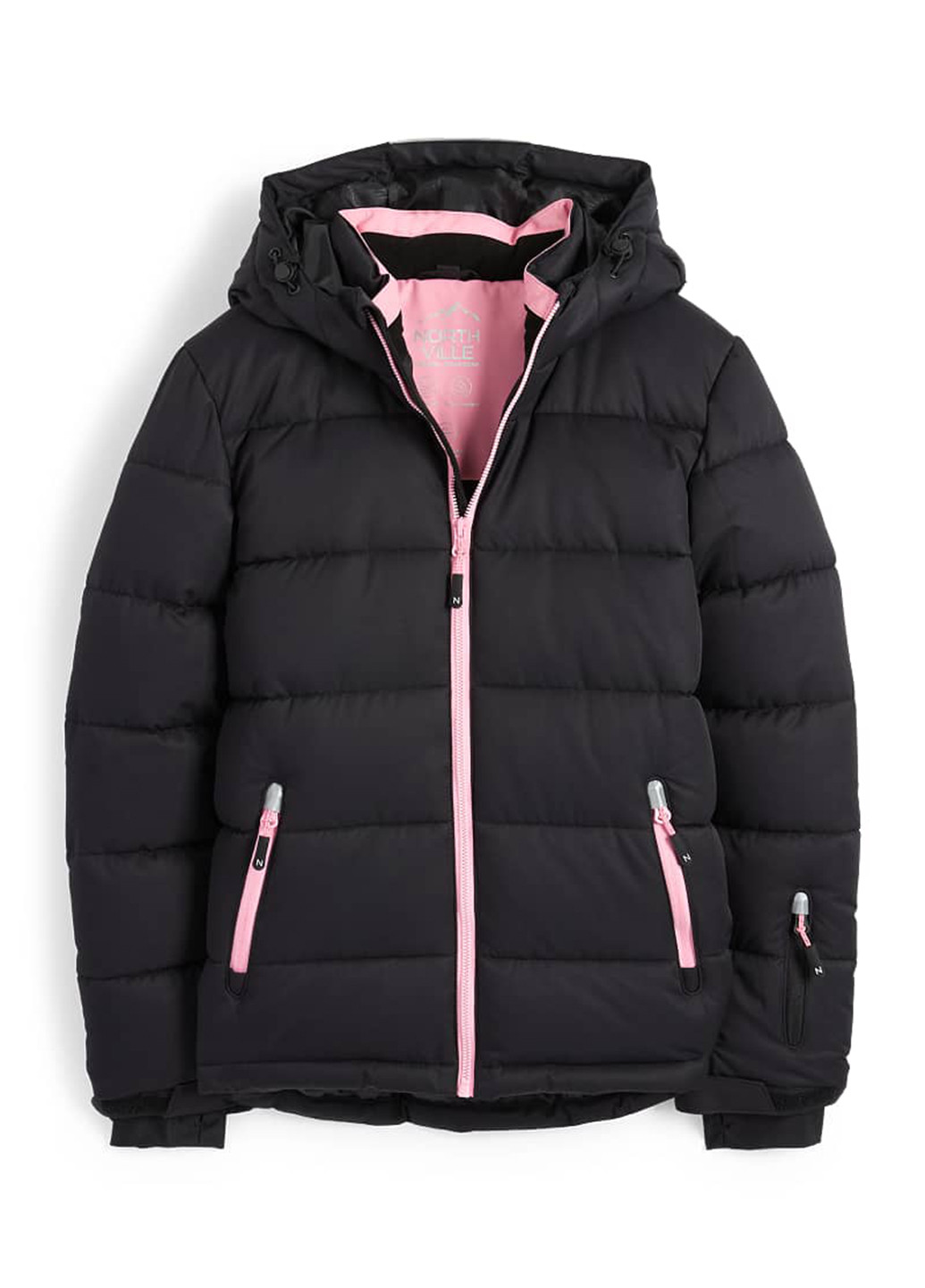 Черная демисезонная куртка C&A