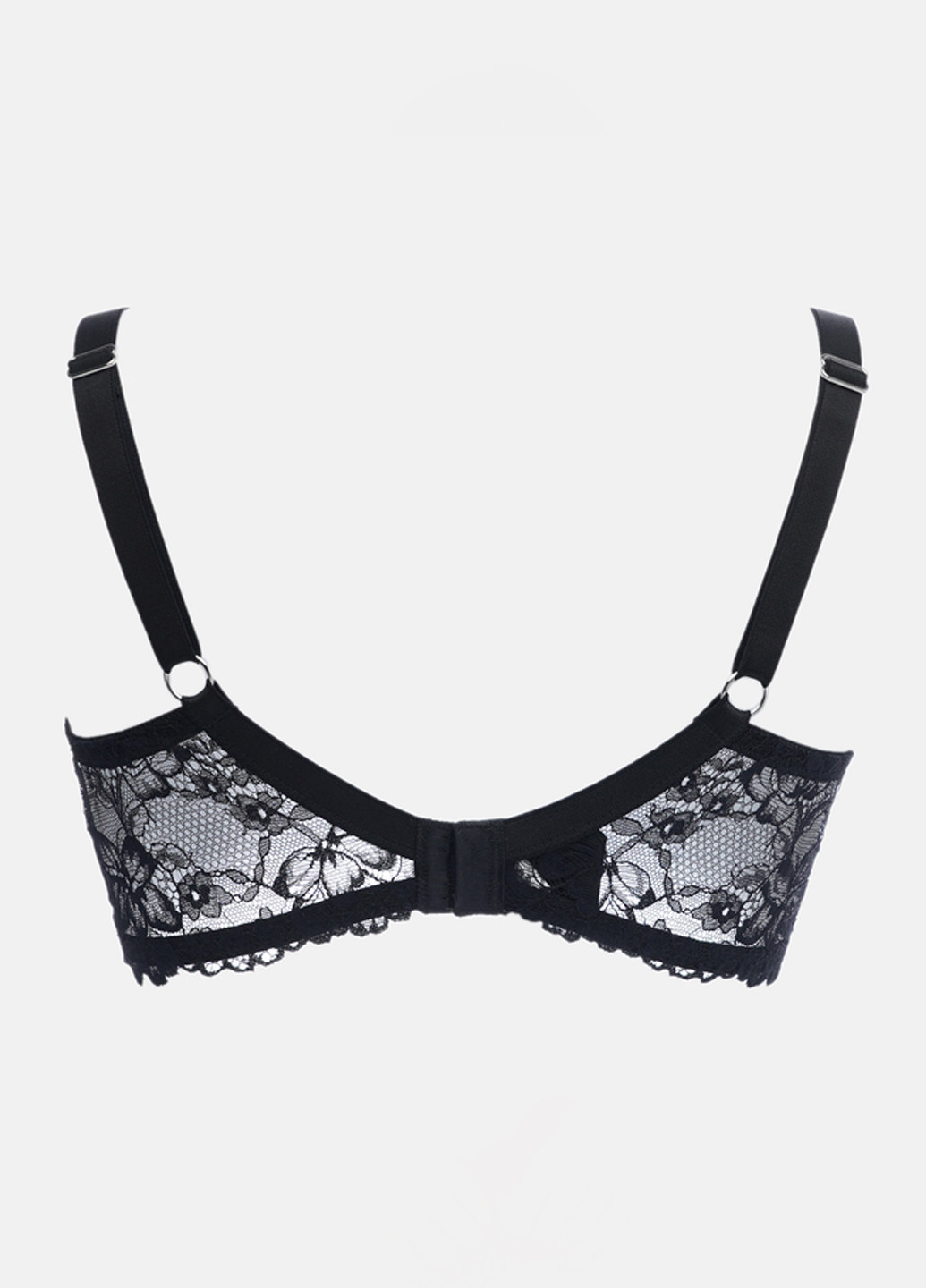 Чорний мінімайзер бюстгальтер Leilieve з кісточками поліамід, мереживо