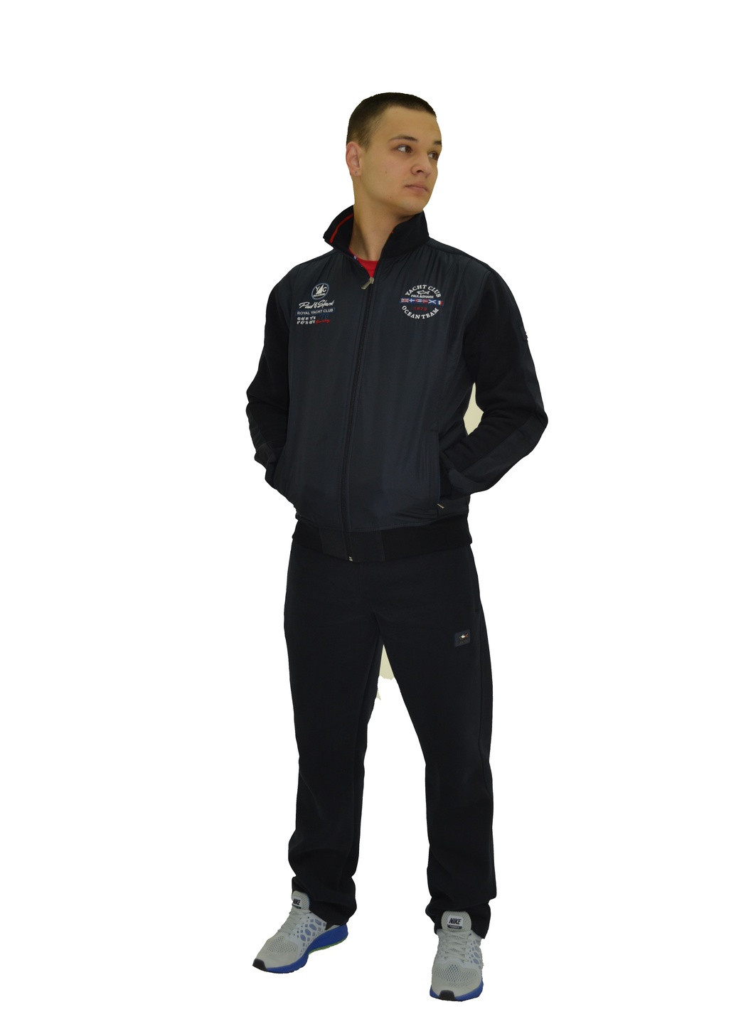 Темно-синий зимний зимний утепленный мужской костюм Paul & Shark