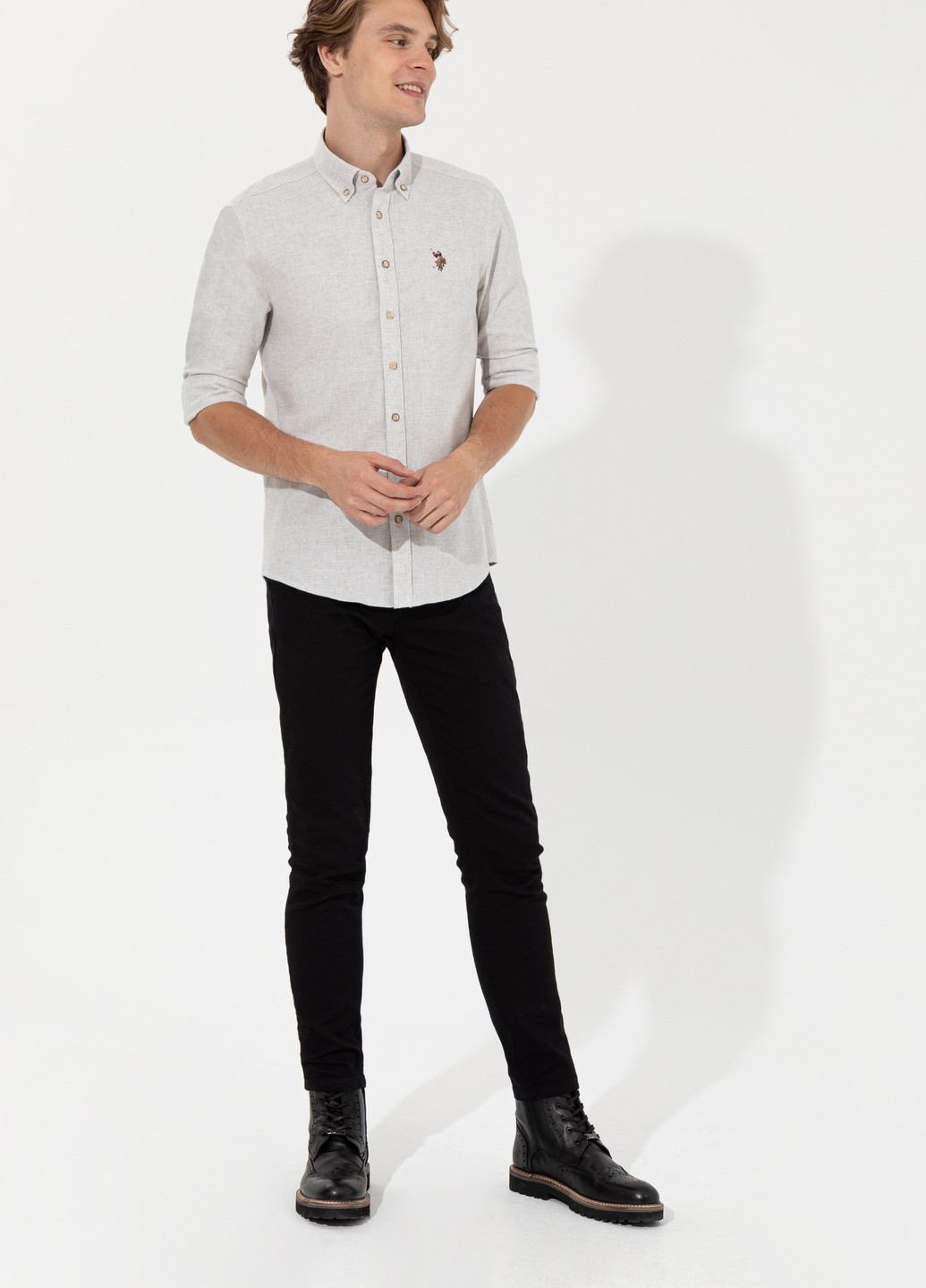 Молочная рубашка U.S. Polo Assn.