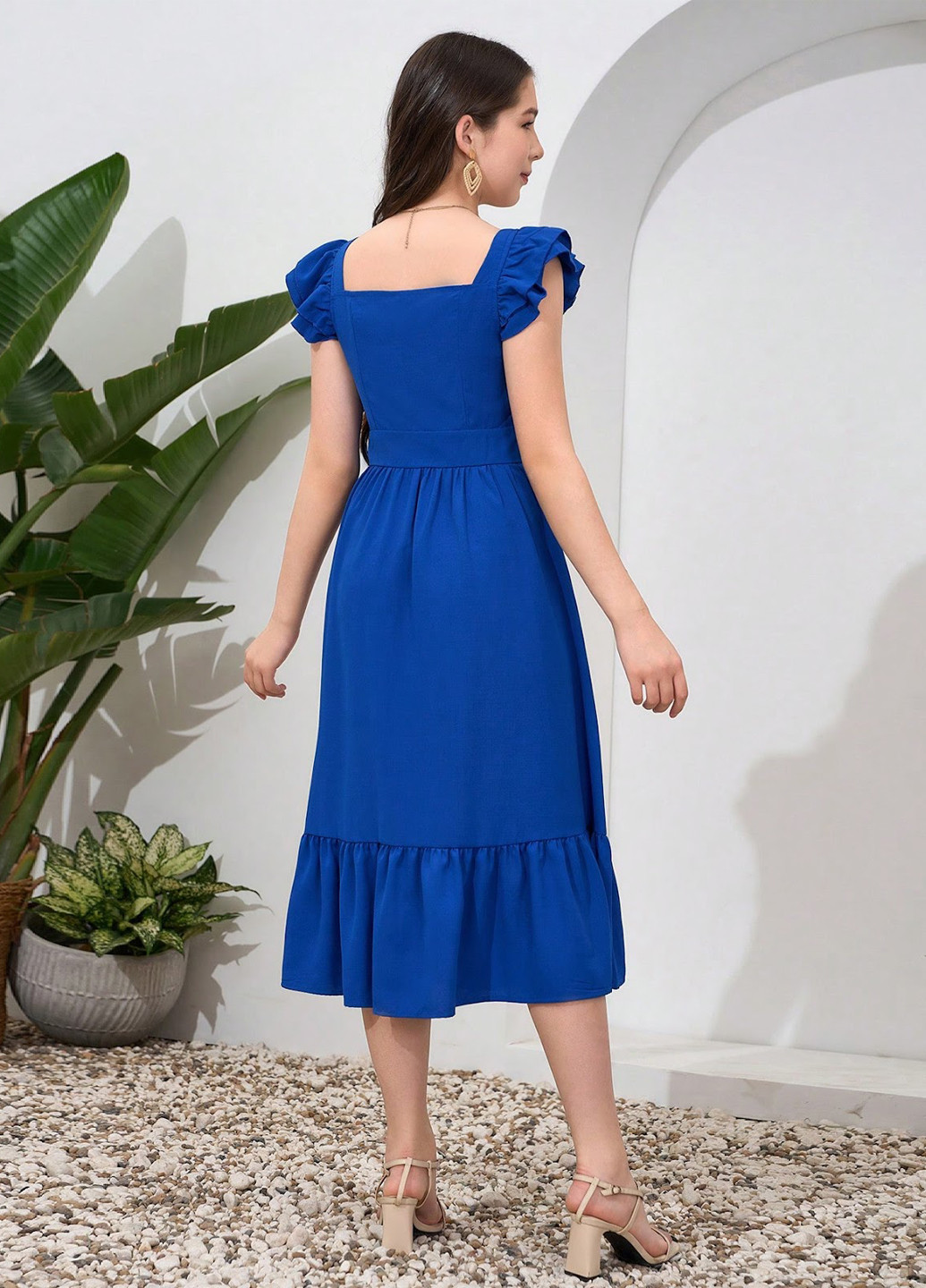 Синее платье SHEIN (322898304)