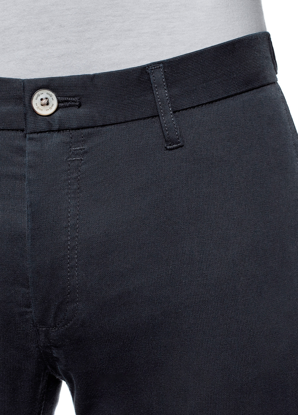 Темно-синие кэжуал демисезонные прямые брюки Oodji
