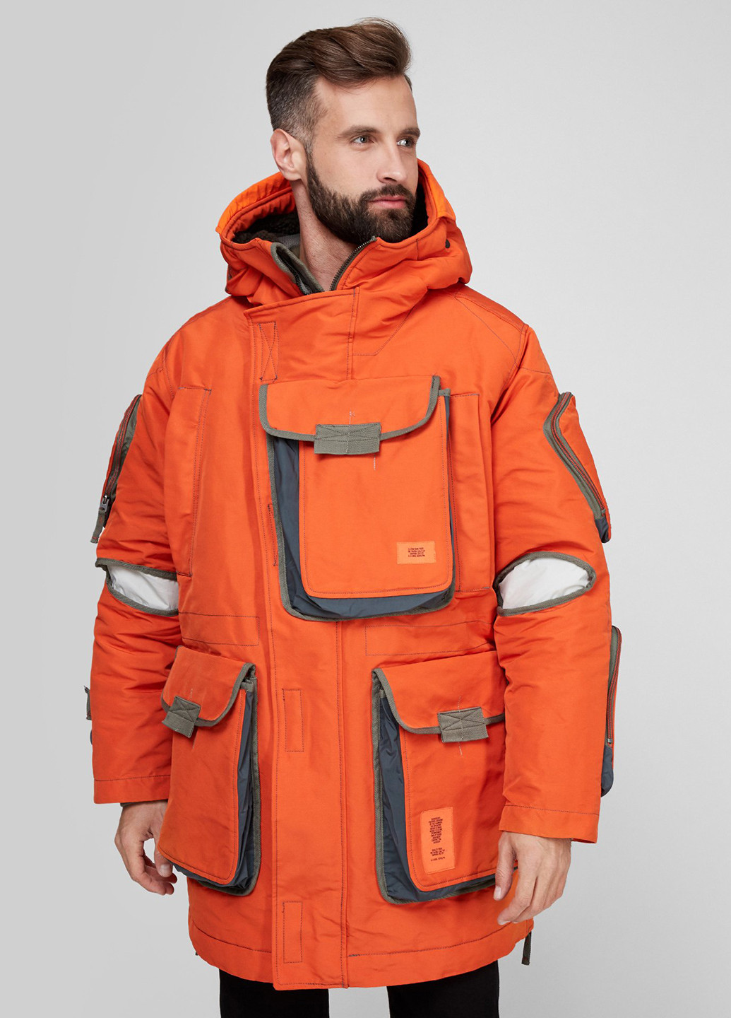 Оранжевая зимняя куртка G-Star Raw