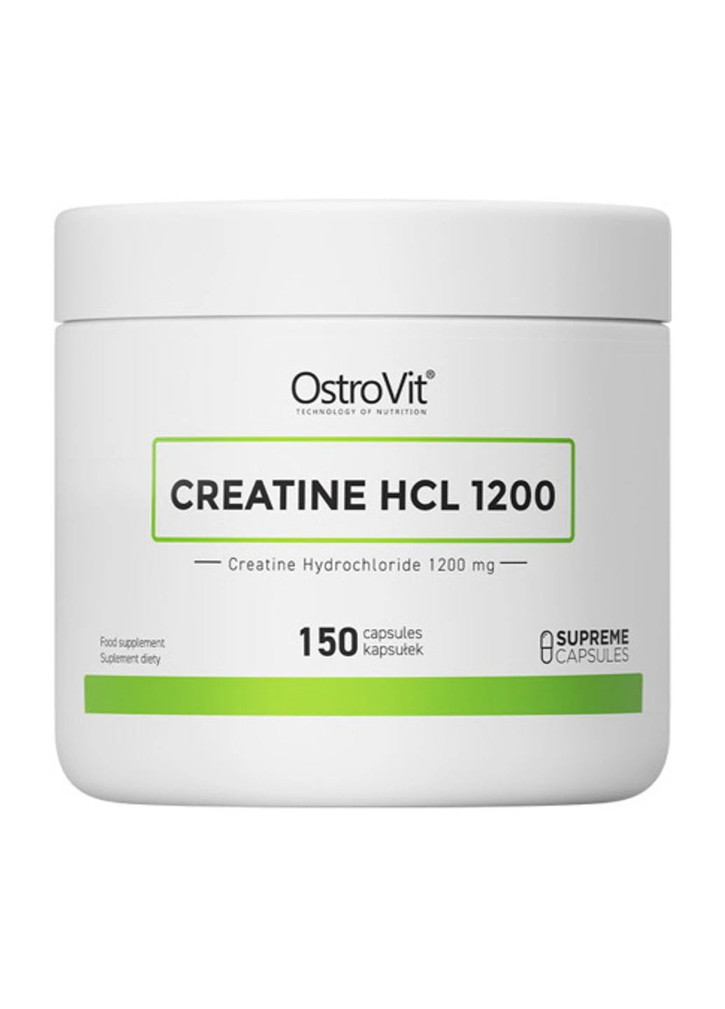 Креатин гидрохлорид Creatine HCL 1200 150 капсул Ostrovit (255279597)
