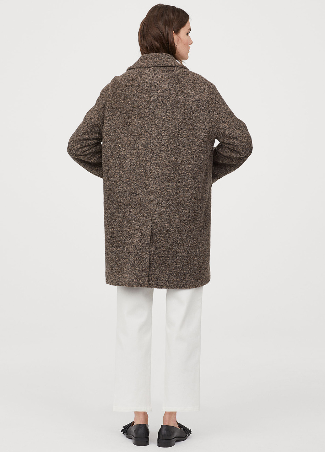 Коричневое демисезонное Пальто однобортное H&M
