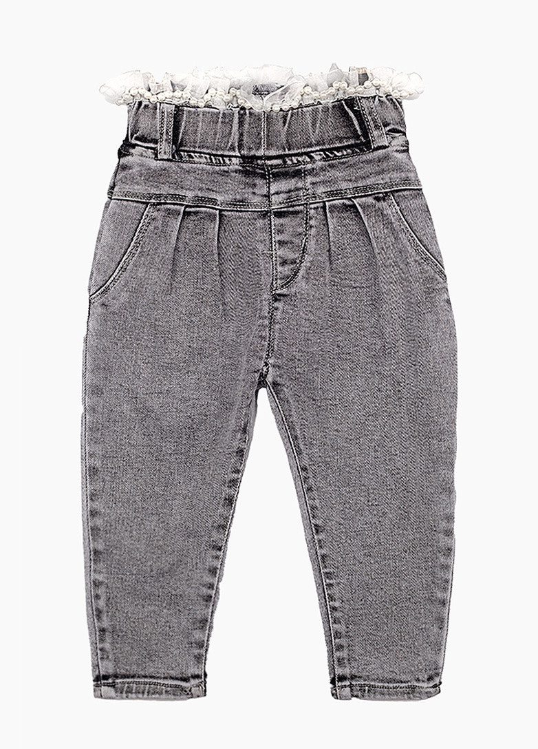 Серые демисезонные джинсы 825 110 серый (2000904109623) Kai-Kai