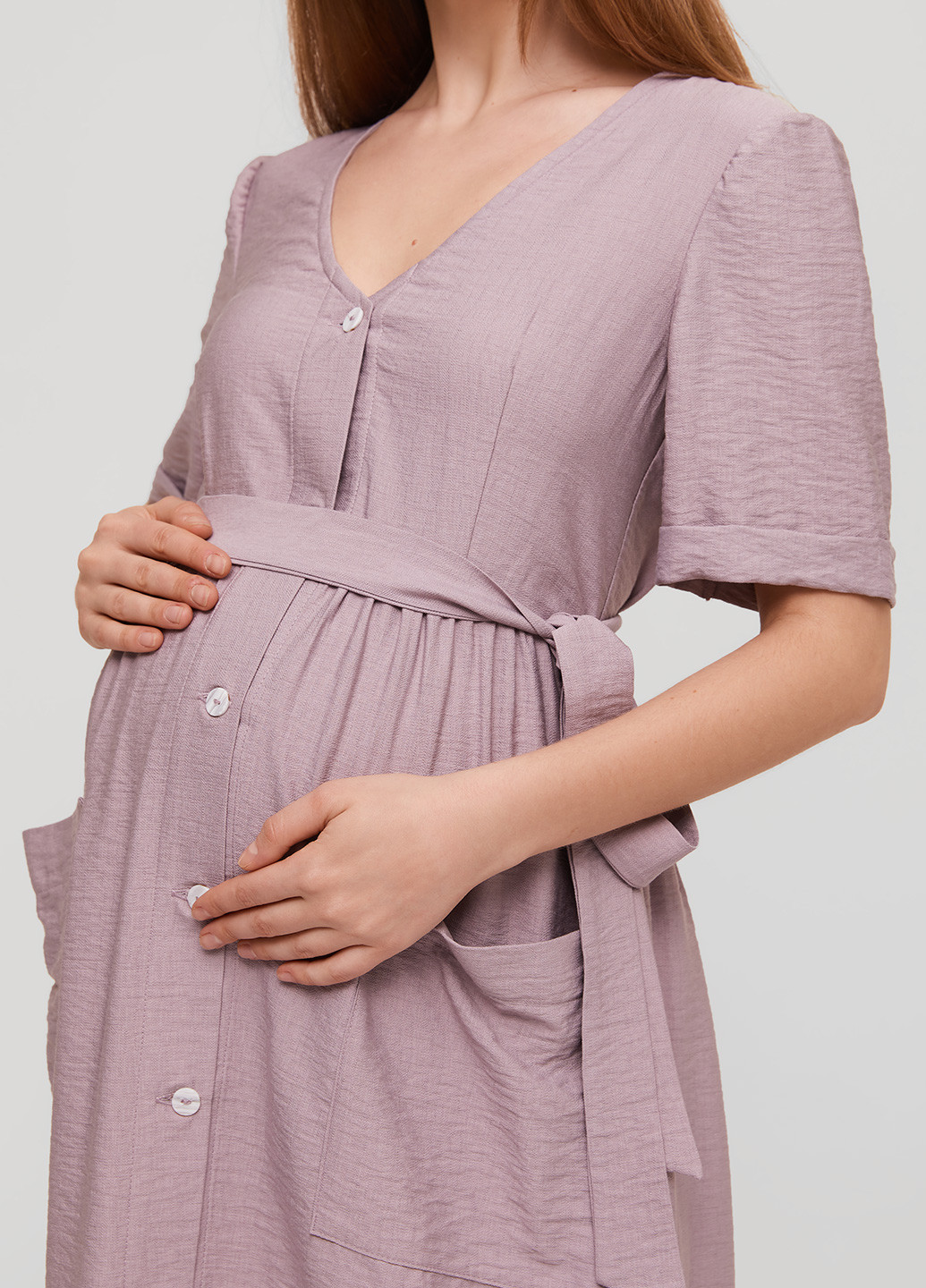 Летний женский сарафан для беременных и кормящих Lullababe однотонный