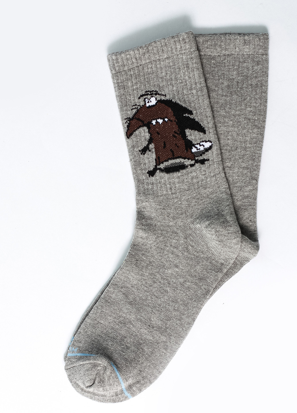Чоловічі шкарпетки Premium Бобри сірі LOMM сірі повсякденні