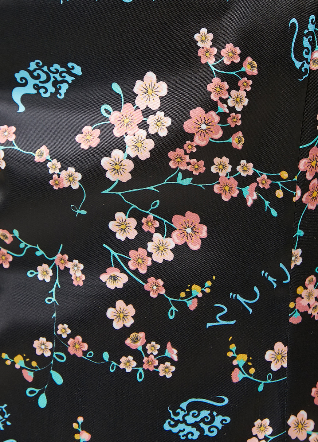 Черное кэжуал платье KOTON с цветочным принтом