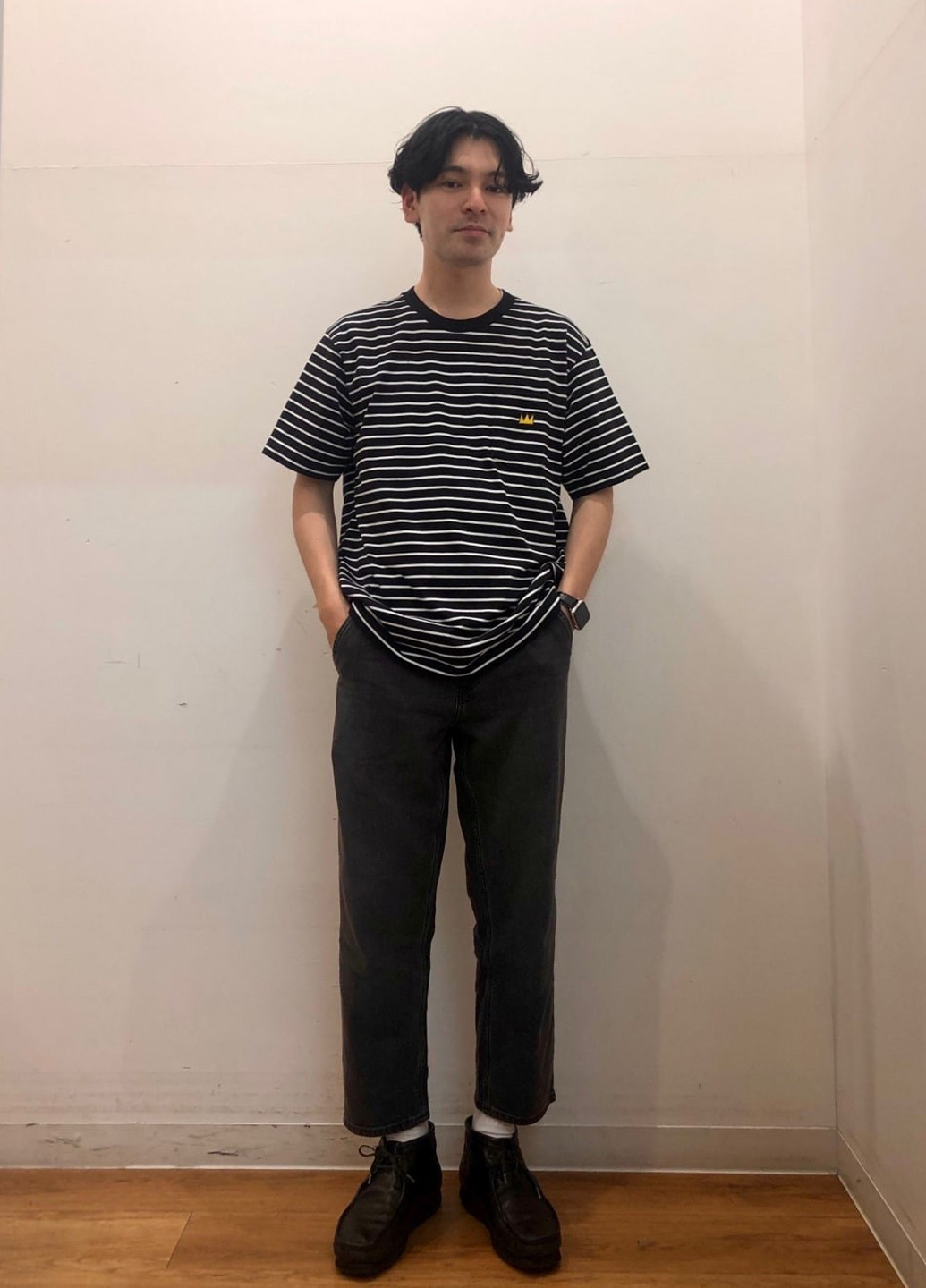 Чорна футболка Uniqlo