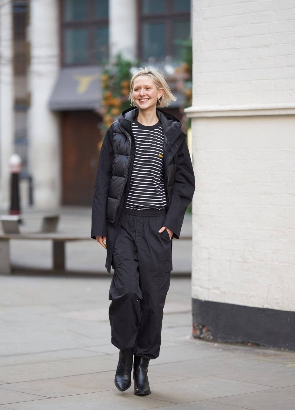 Чорна футболка Uniqlo