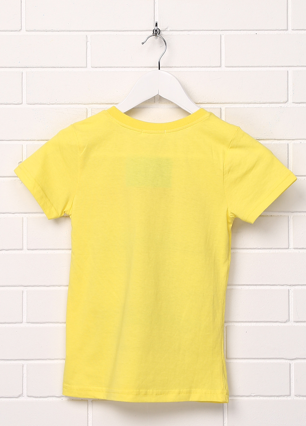 Желтая летняя футболка с коротким рукавом Shishco
