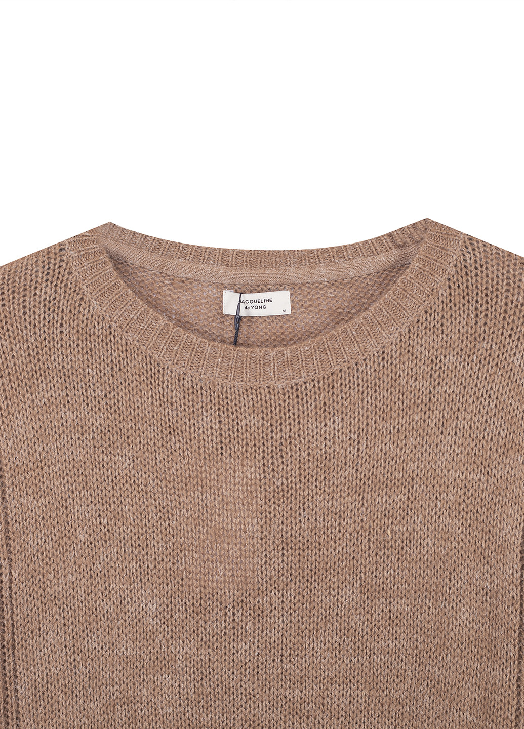 Коричневое кэжуал платье платье-свитер Jacqueline de Yong однотонное