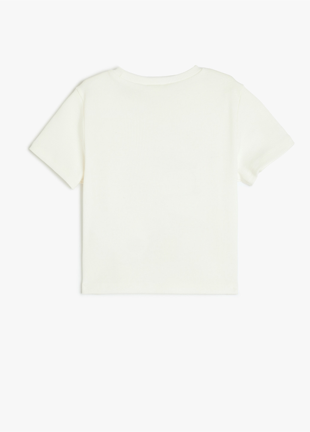 Белая демисезонная футболка KOTON