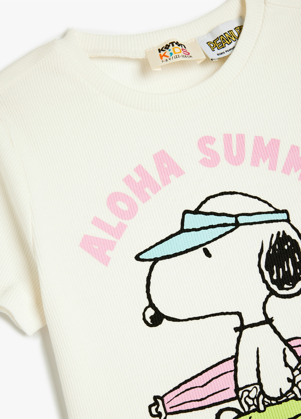 Белая демисезонная футболка KOTON