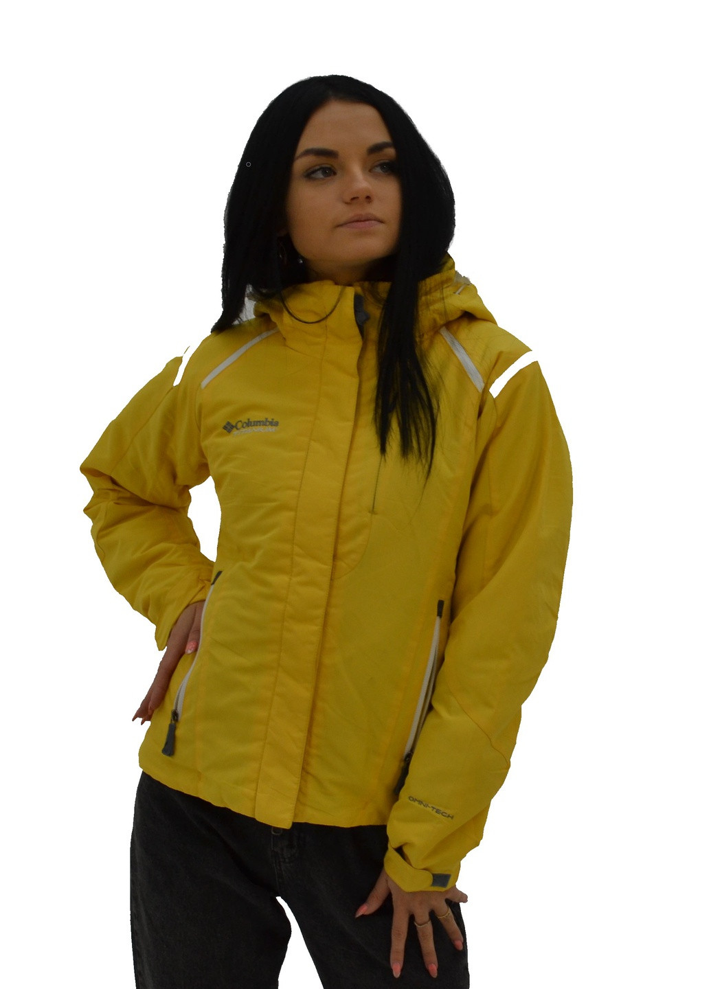 Желтая зимняя куртка женская Columbia