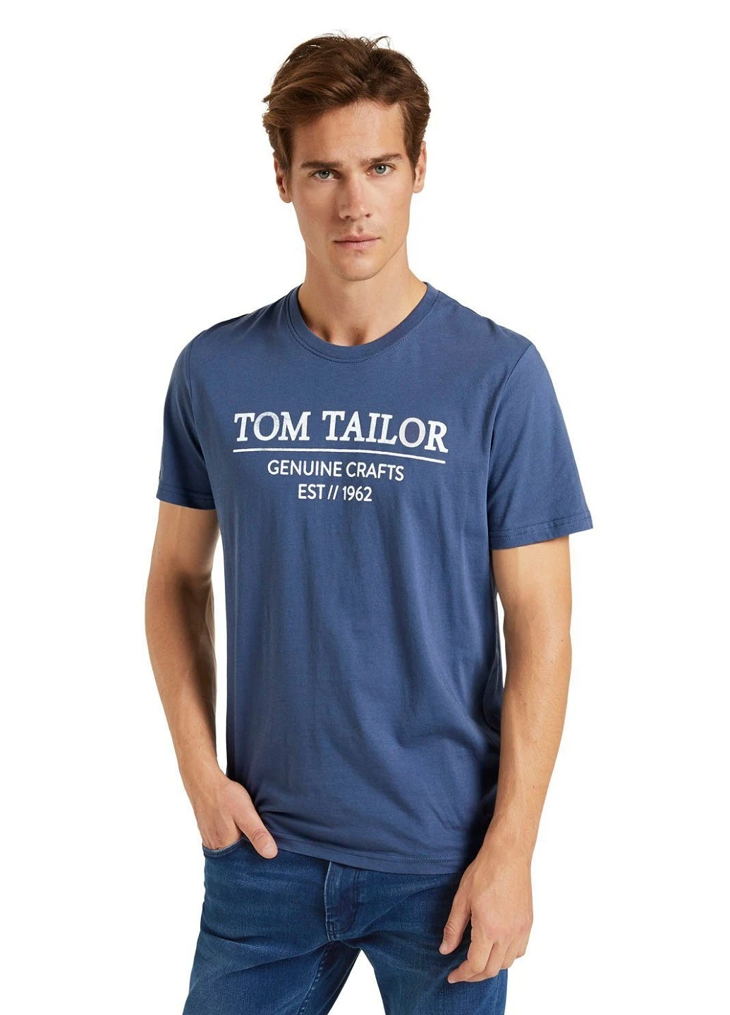 Світло-синя футболка Tom Tailor
