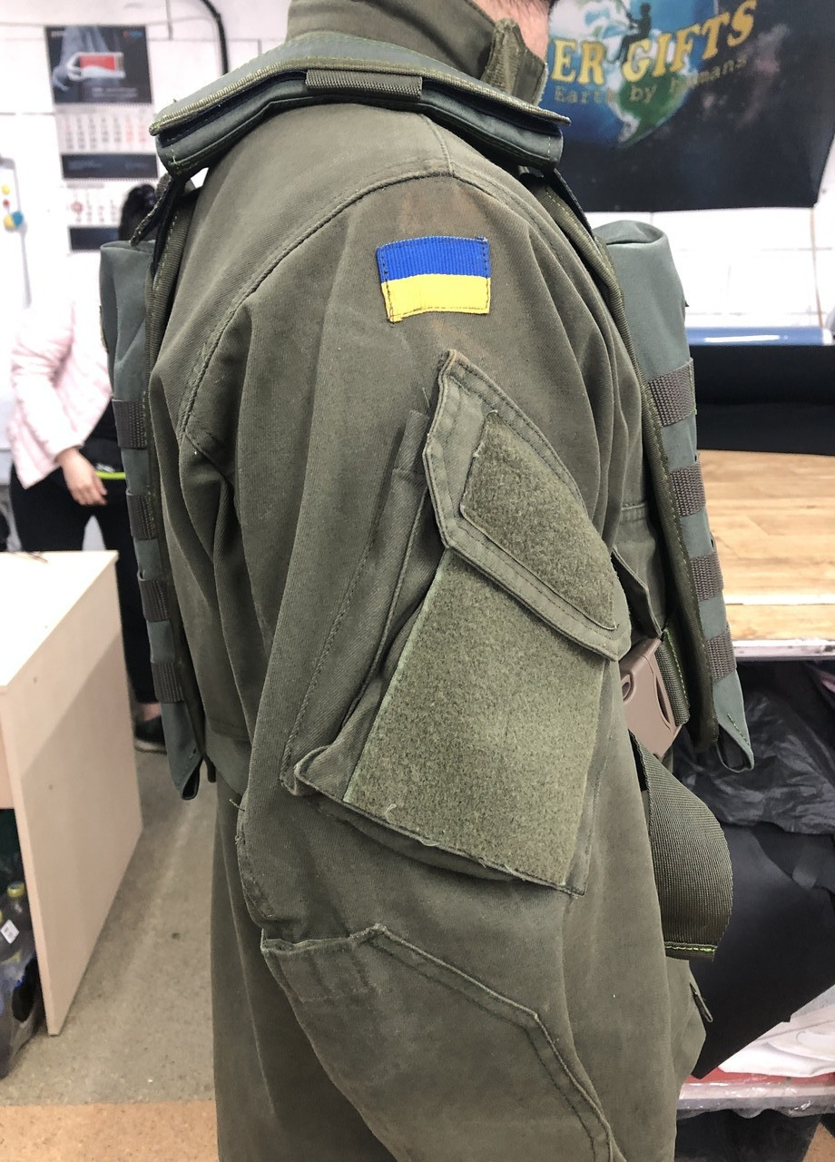 Плитоноска для военных со стропами MOLLE UkrCossacks 1.0 зеленая No Brand (253135495)
