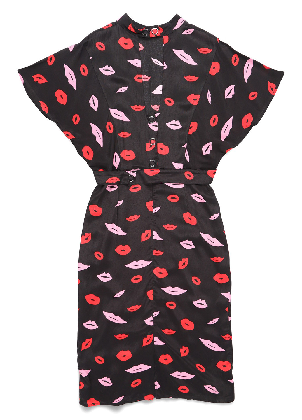 Черное кэжуал платье MINT&BERRY с рисунком