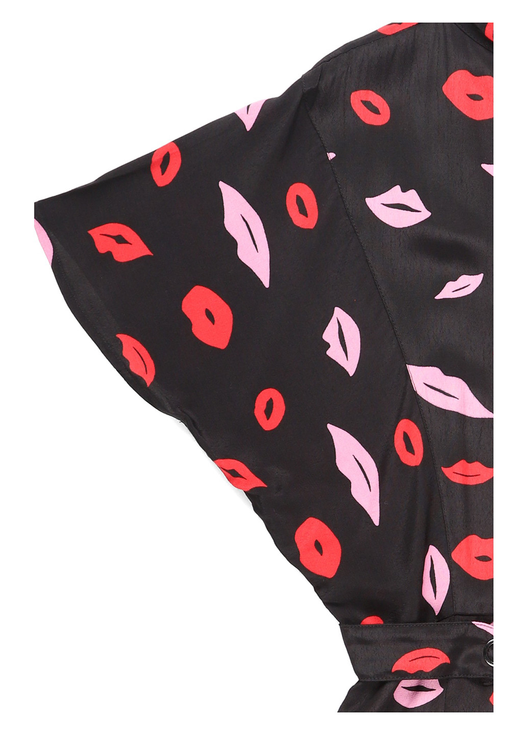 Черное кэжуал платье MINT&BERRY с рисунком