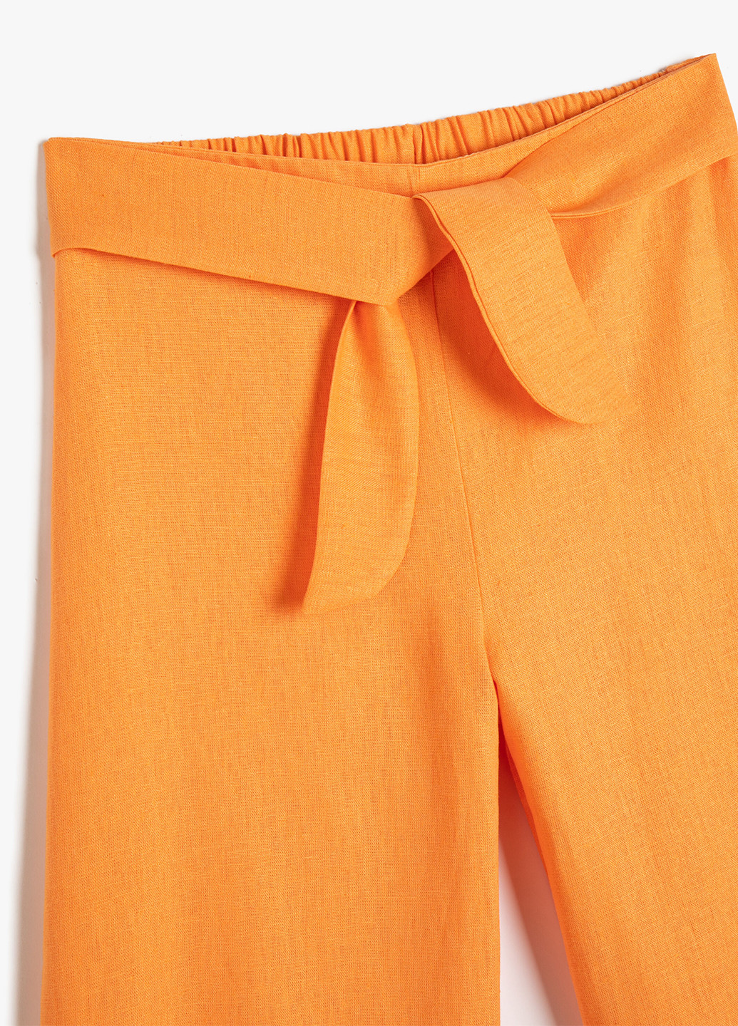 Оранжевые кэжуал летние прямые брюки KOTON