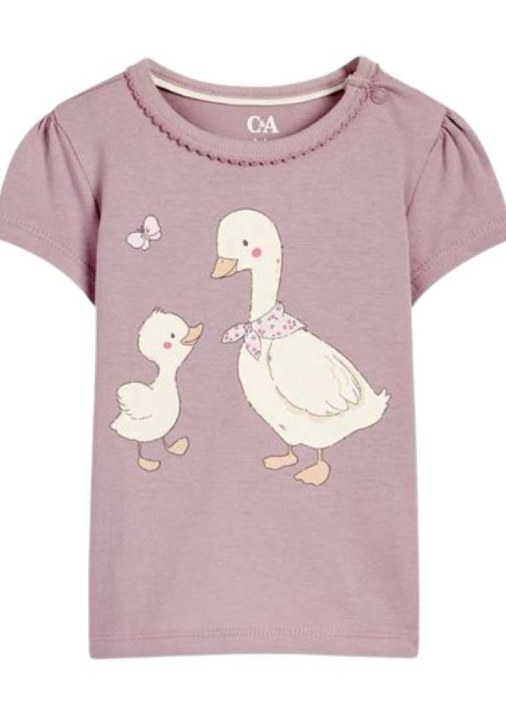 Бузкова літня футболка C&A