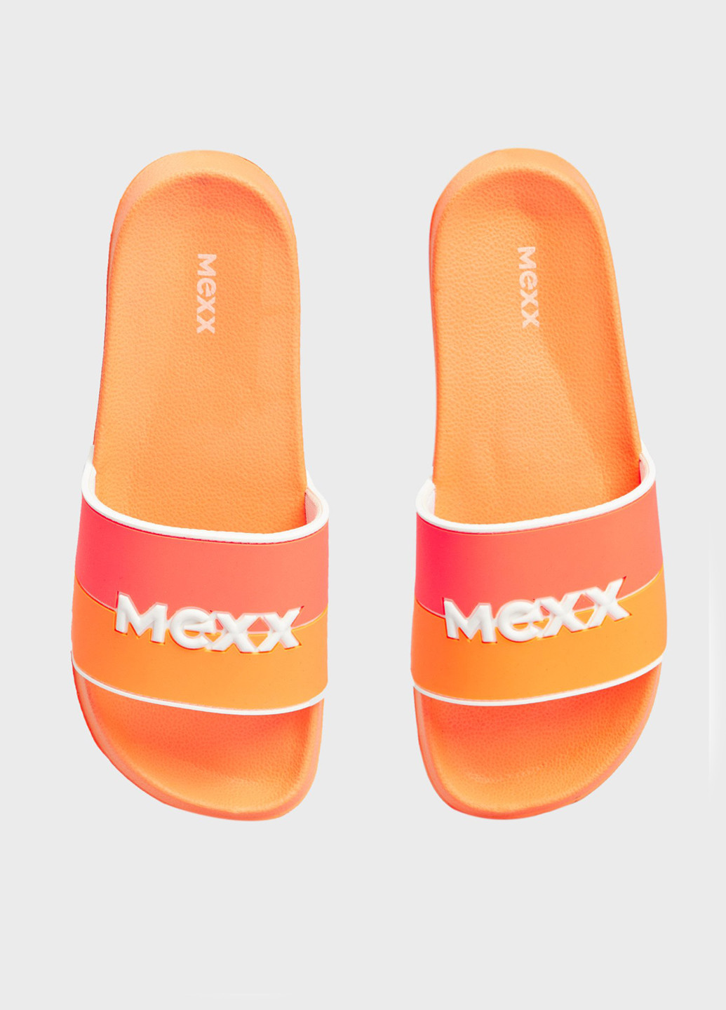 Оранжевые шлепанцы Mexx с логотипом