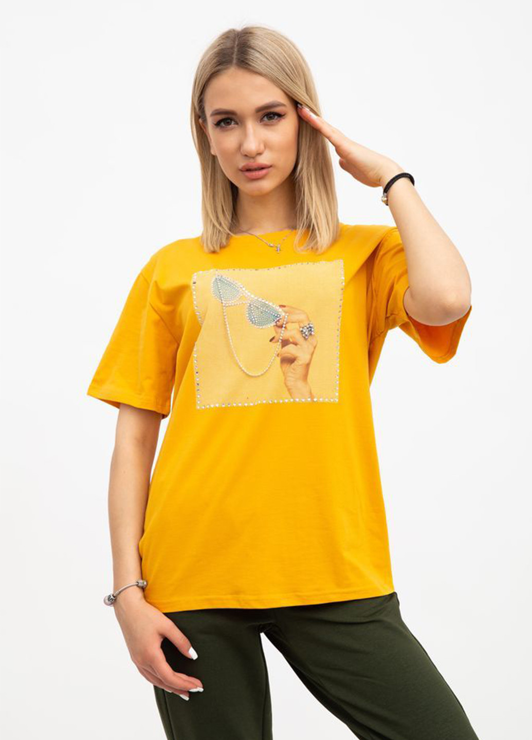 Жовта літня футболка Ager