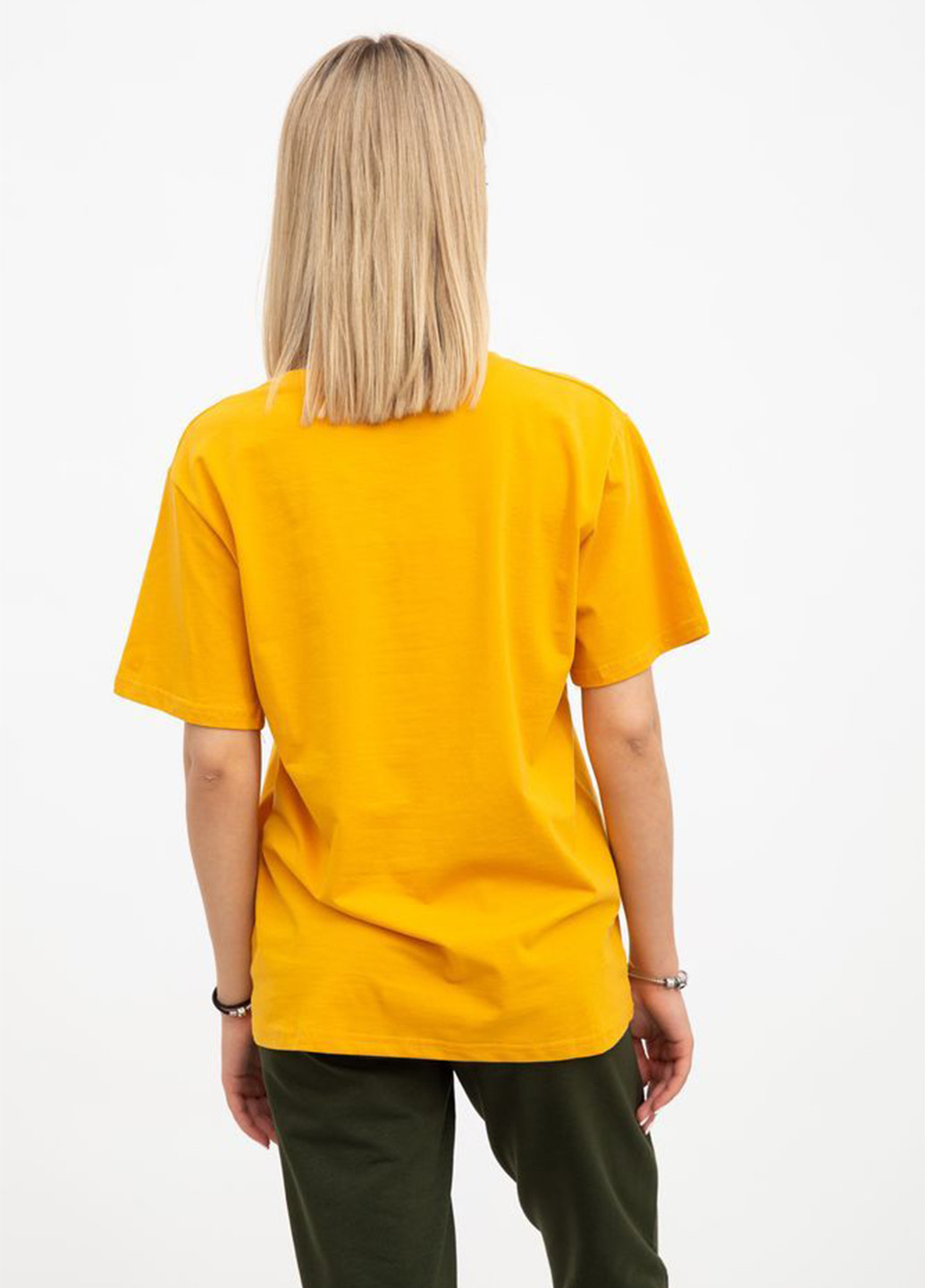 Желтая летняя футболка Ager