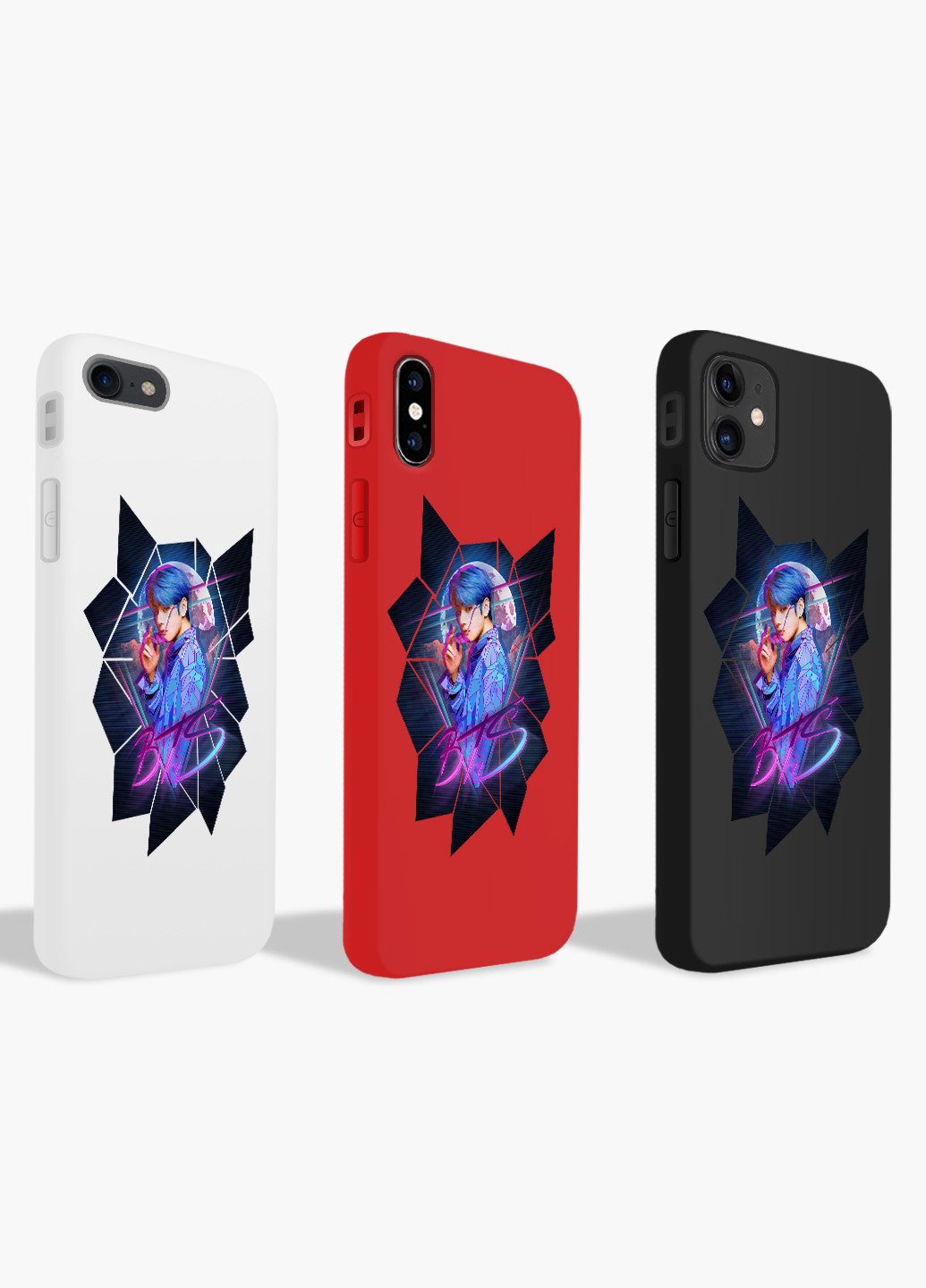 Чехол силиконовый Apple Iphone X БТС (BTS) (6129-1067) MobiPrint (219347300)