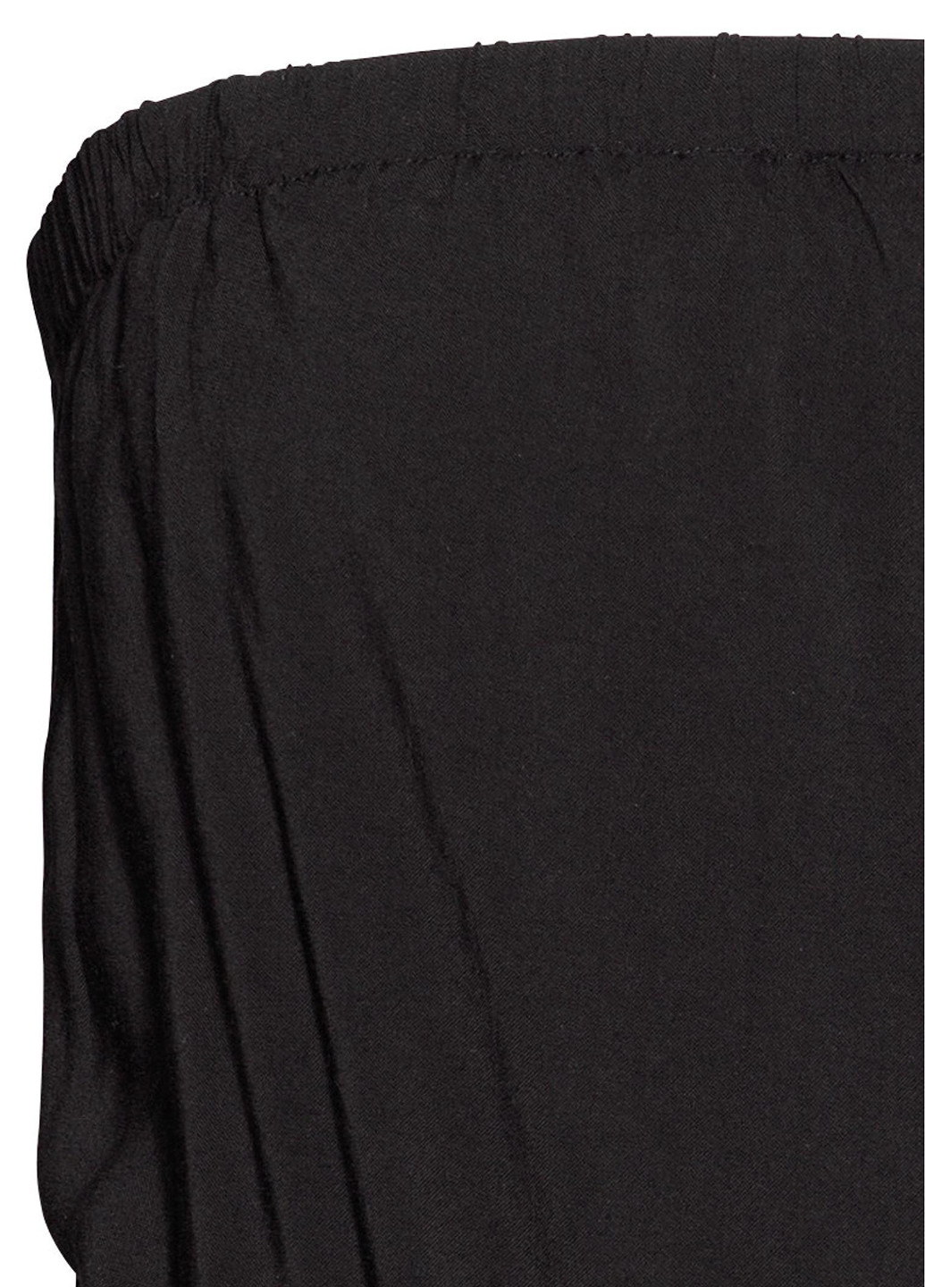 Комбінезон H&M комбинезон-шорты однотонный чёрный кэжуал вискоза
