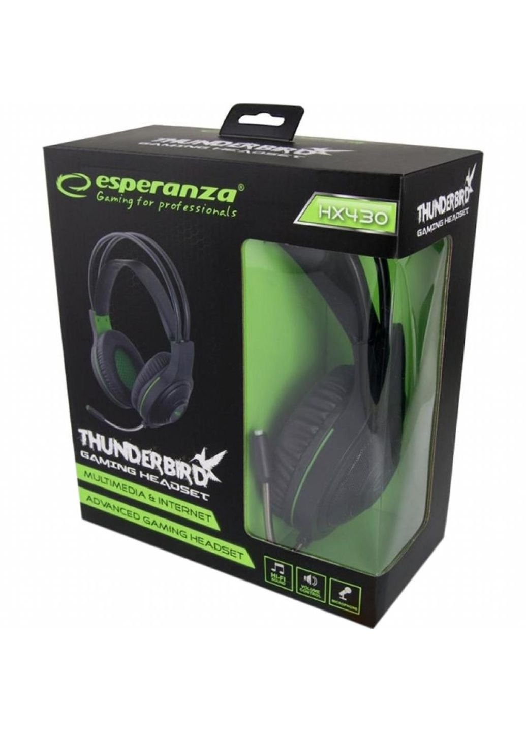 Наушники (EGH430) Esperanza EGH430 Black-Green (253547459)