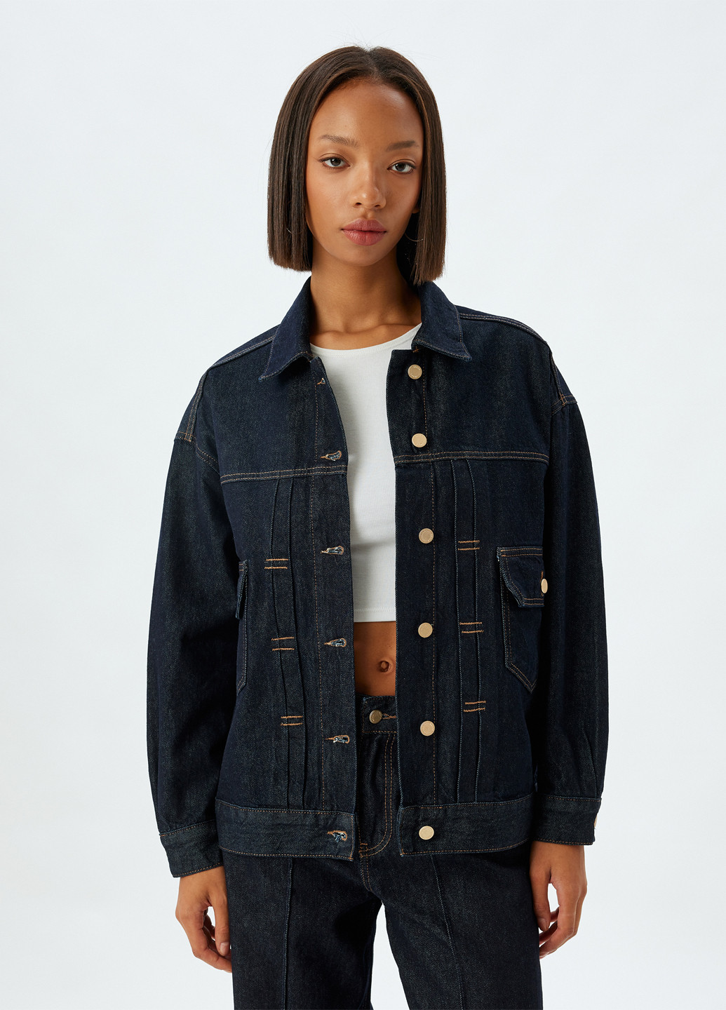 Темно-синяя летняя куртка KOTON