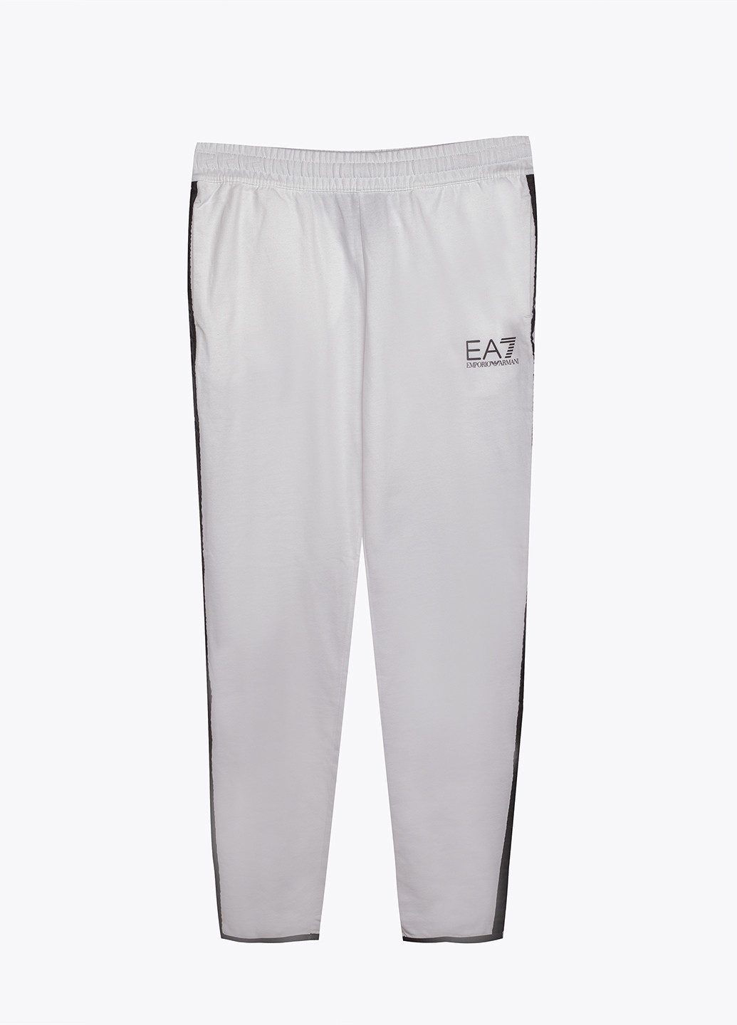 Белые спортивные демисезонные зауженные брюки Emporio Armani