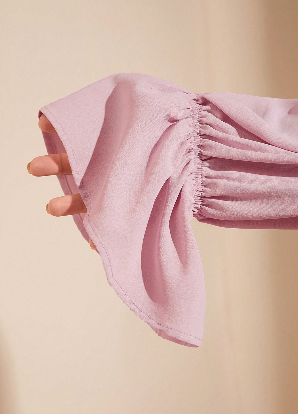 Світло-рожева коктейльна сукня кльош, з відкритими плечима, з відкритою спиною SHEIN однотонна