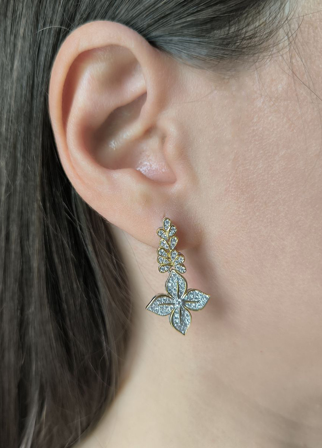 Серьги Silver Flame (350941271)