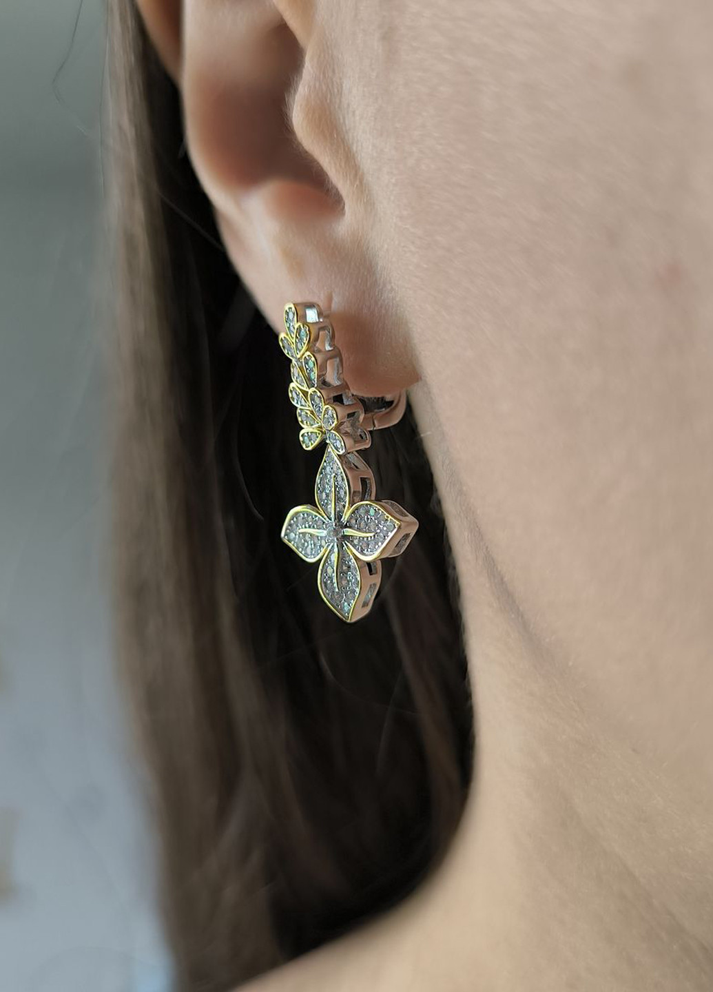 Серьги Silver Flame (350941271)