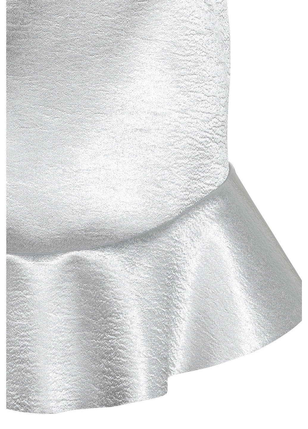 Серебряная кэжуал однотонная юбка H&M колокол