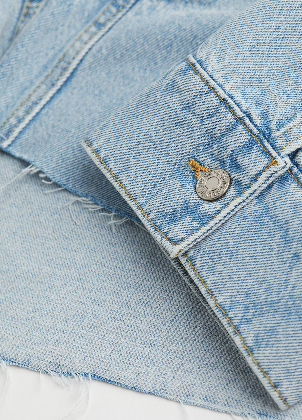 Світло-синя демісезонна куртка джинсова весняно-осіння H&M