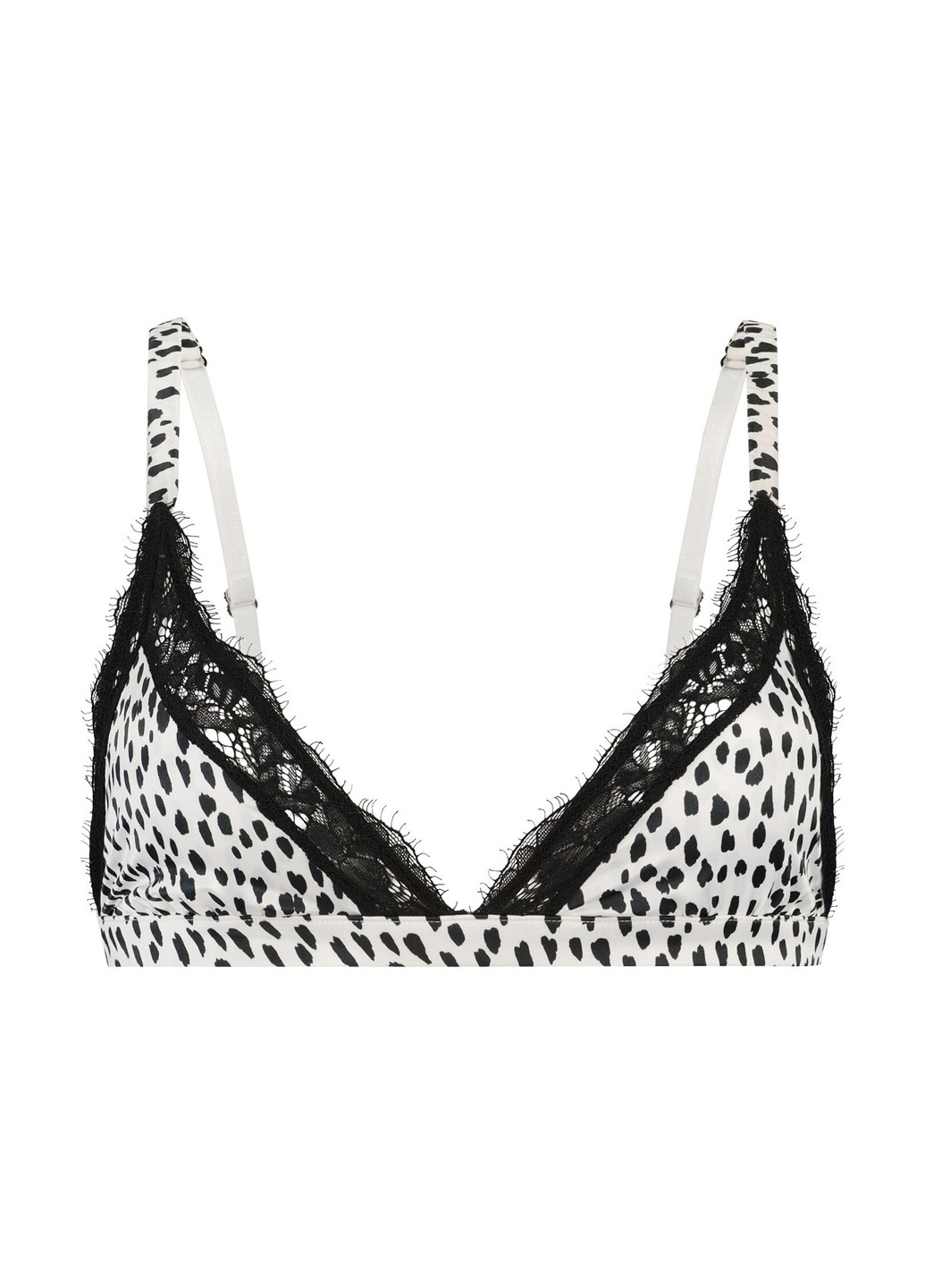 Чёрно-белого триэнджел бюстгальтер Hunkemoller без косточек полиамид
