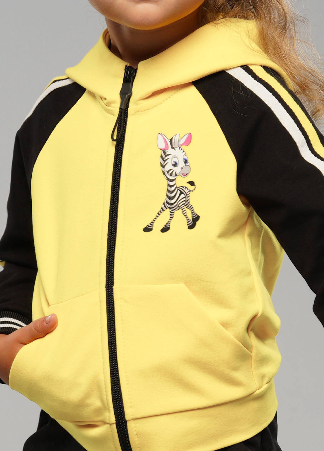 Желтый демисезонный желтый демисезонный спортивный костюм панда Sinthia