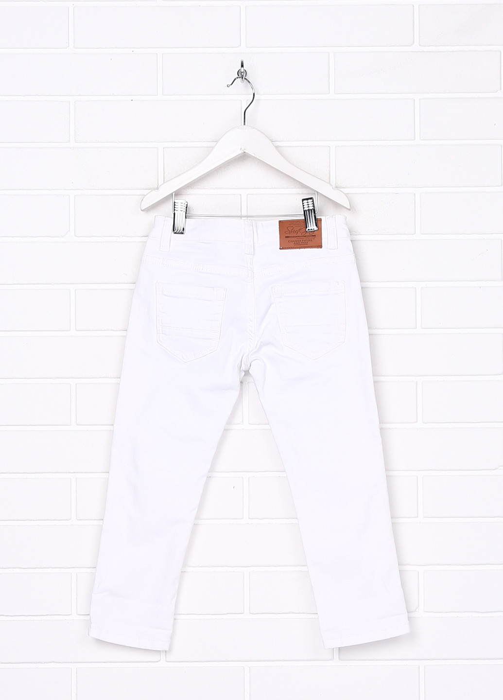Джинси Street Gang завужені однотонні білі джинсові