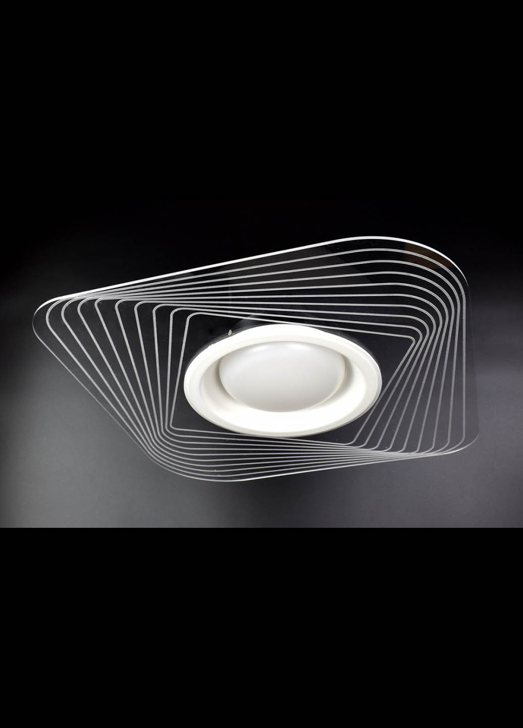 Люстра стельова LED з пультом 1710/500 Чорний 7х49х49 см. Handmade (234539889)