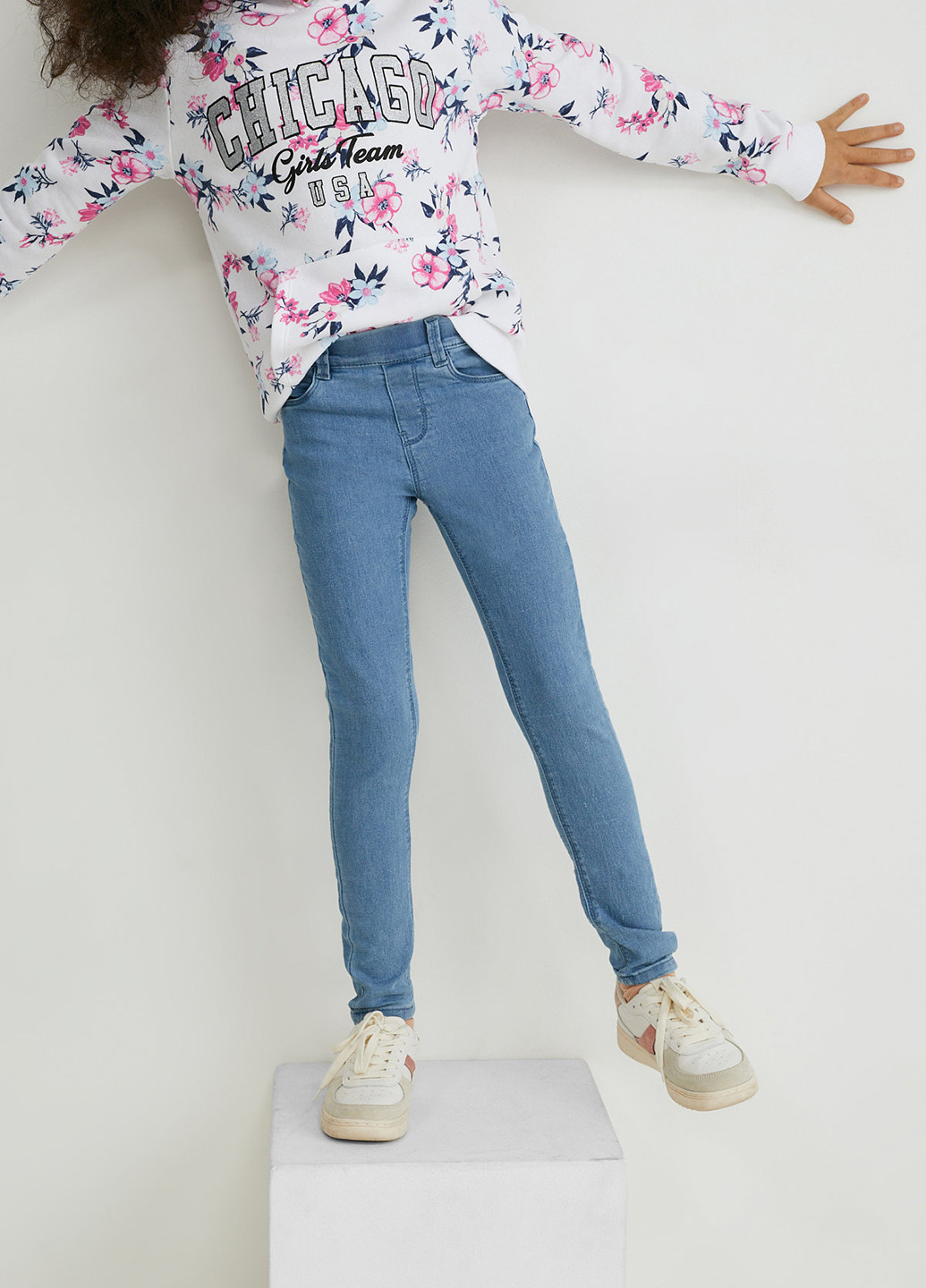 Комбинированные демисезонные джеггинсы (2 шт.) C&A