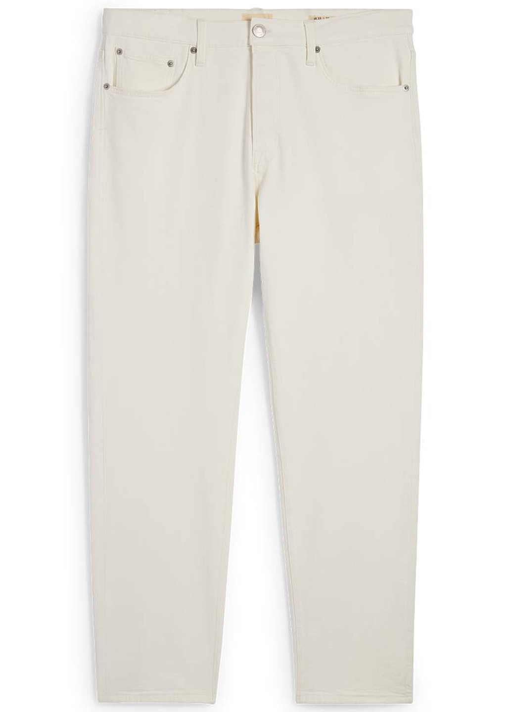 Кремовые демисезонные регюлар фит джинсы C&A