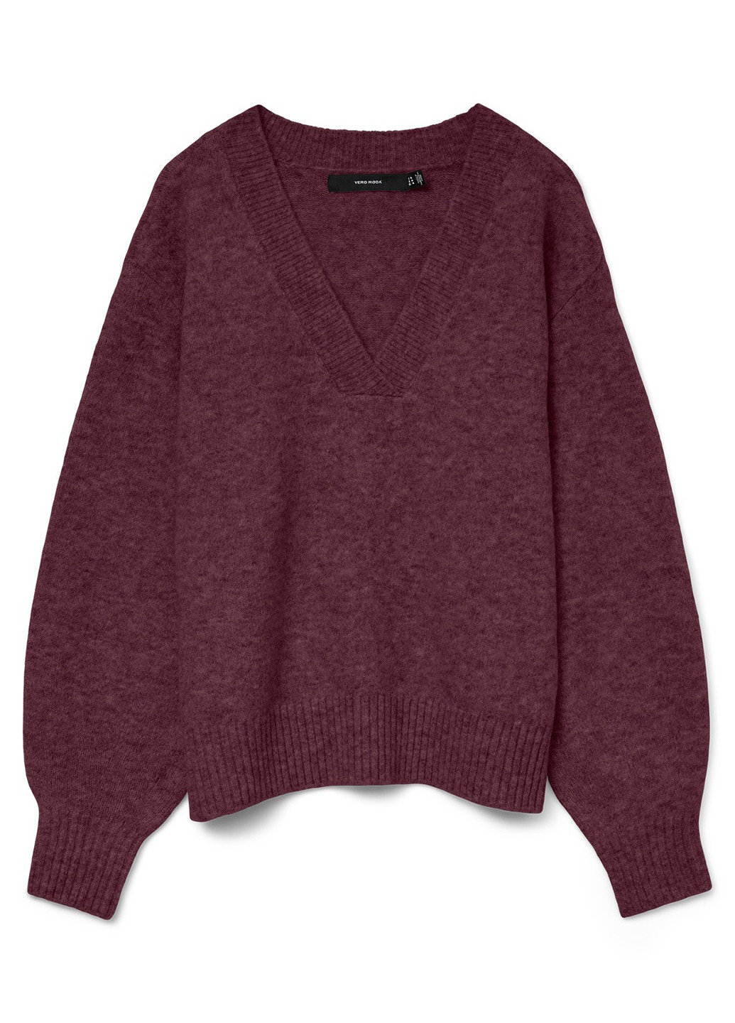 Бордовий демісезонний пуловер пуловер Vero Moda